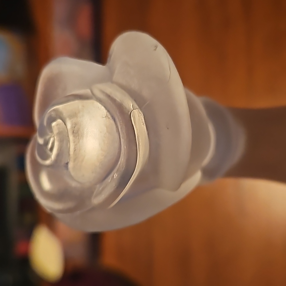 Art Glass Perfume Bottle w/ Stopper 🌼 🌸 - Picture 6 of 10
